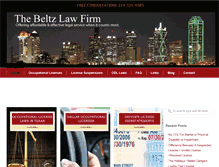 Tablet Screenshot of dallas-occupational-license-lawyer.com